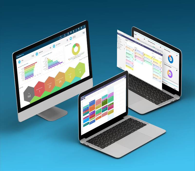 Visual presentation of the knowyourday performance monitoring software